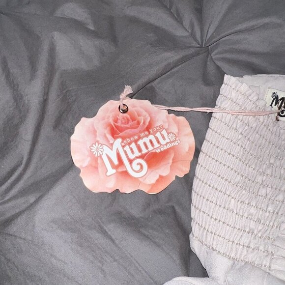 SHOW ME YOUR MUMU Dress Women Size XS BONBON STRAPLESS Maxi Flowy Blush Pink New - Picture 10 of 13